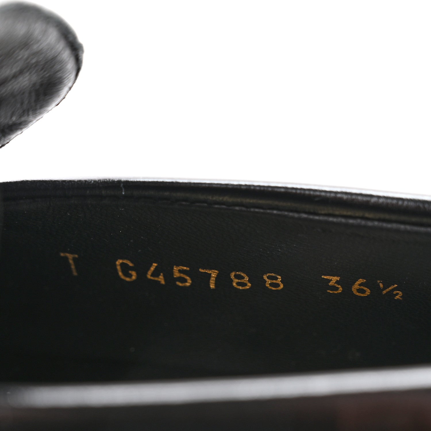 Chanel Shiny Calfskin Logo Loafers 36.5 Black 8 of 11