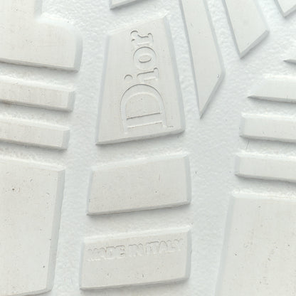 Christian Dior Nylon Fabric Womens D-Player High Top Sneakers 39.5 White 7 of 10