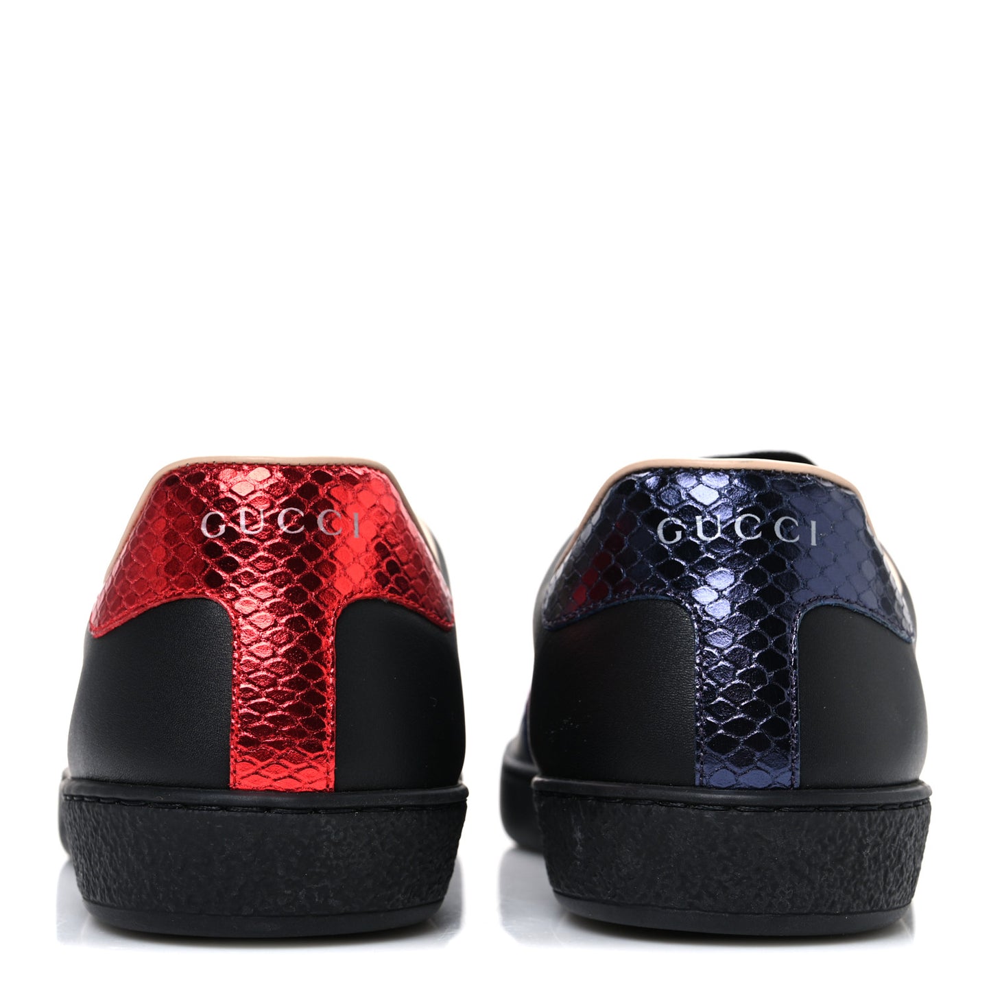 Miro Soft Calfskin Laminated Ayers Web Bee Embroidered Mens Ace Sneakers 6 Black Red Flame Night