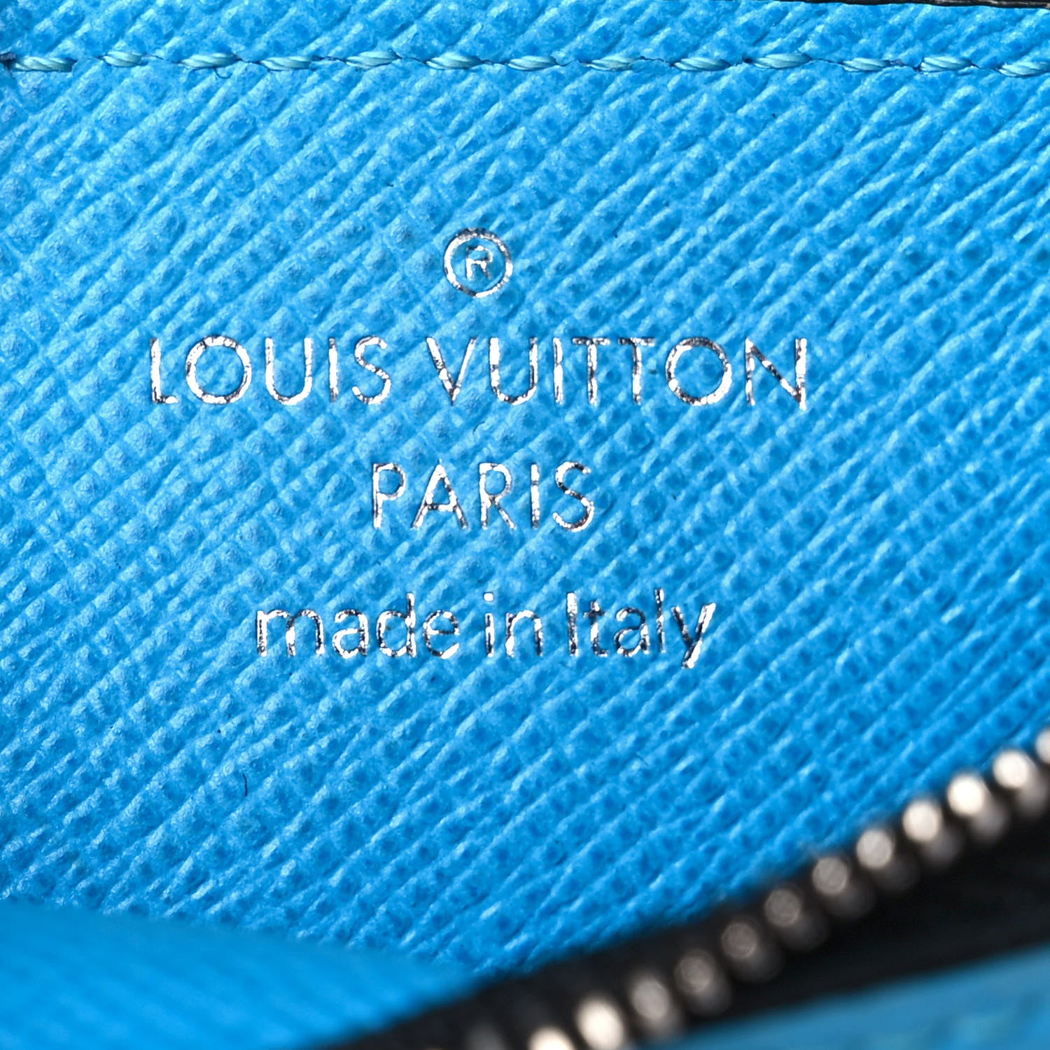 Louis Vuitton Taigarama Coin Card Holder Blue Lagoon 6 of 10