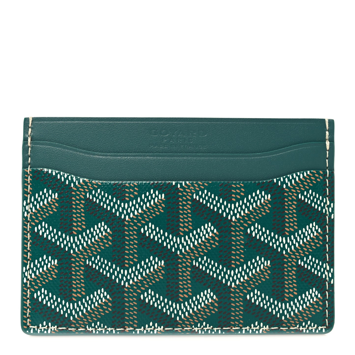 Goyardine Saint Sulpice Card Holder Green Green