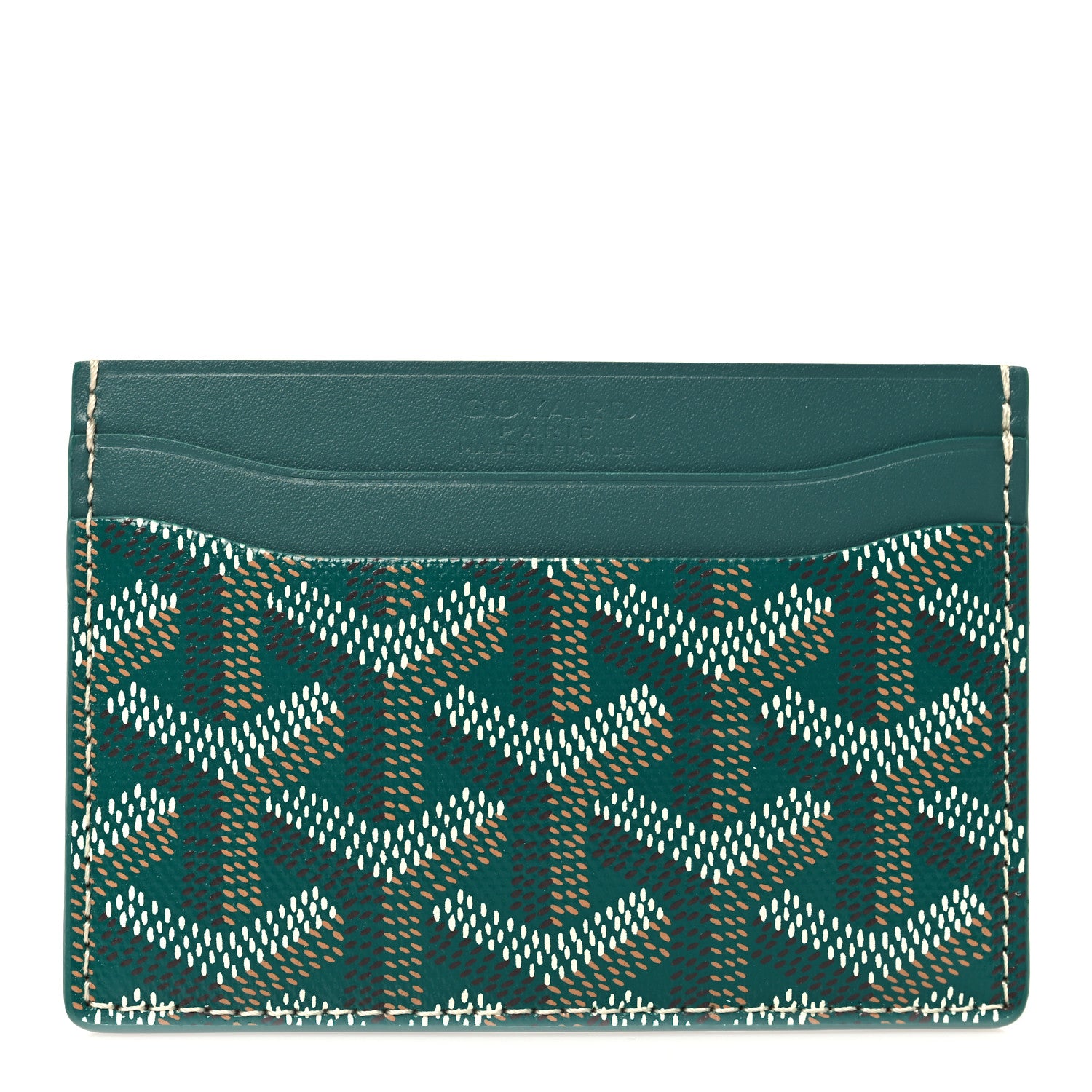 Goyard Goyardine Saint Sulpice Card Holder Green Green 1 of 7