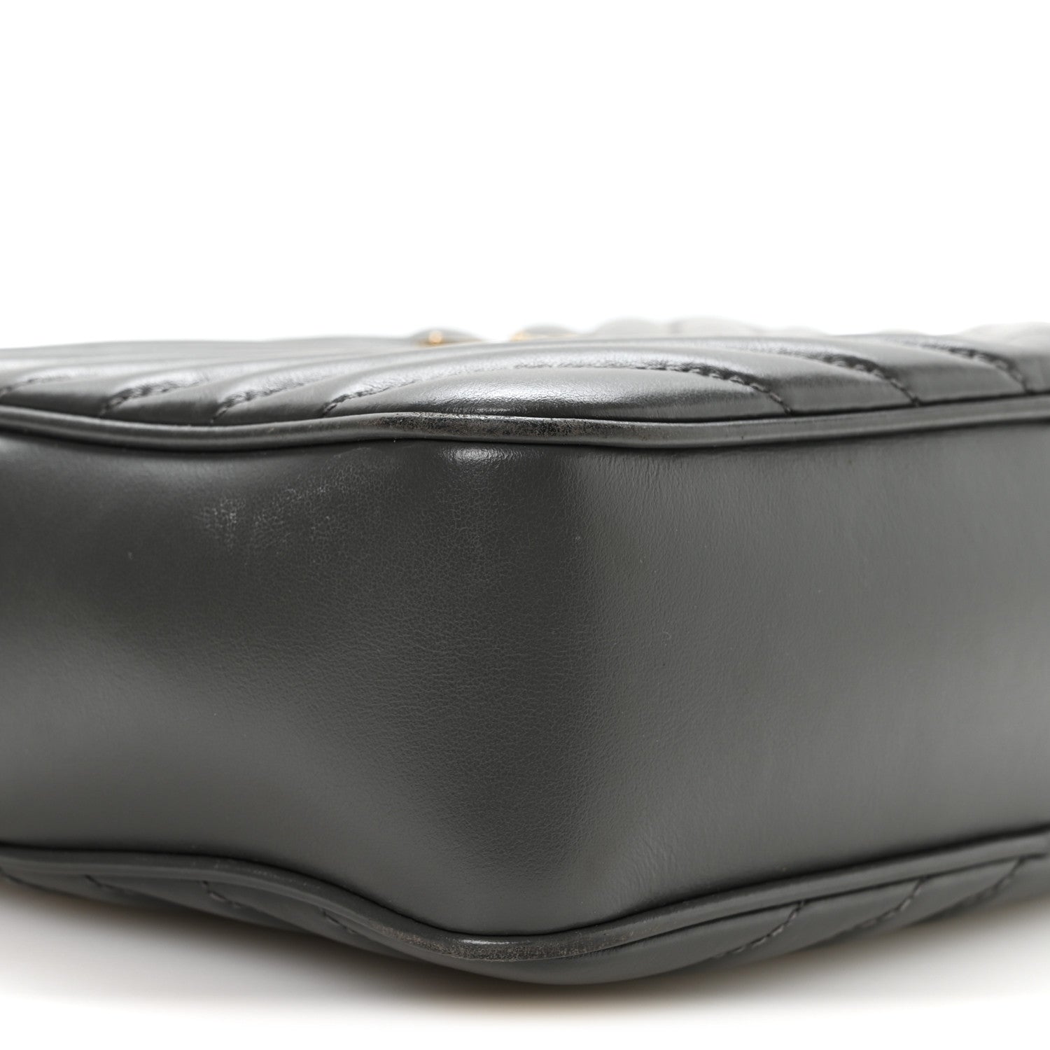 Saint Laurent Calfskin Matelasse Monogram Lou Camera Bag Storm 9 of 11