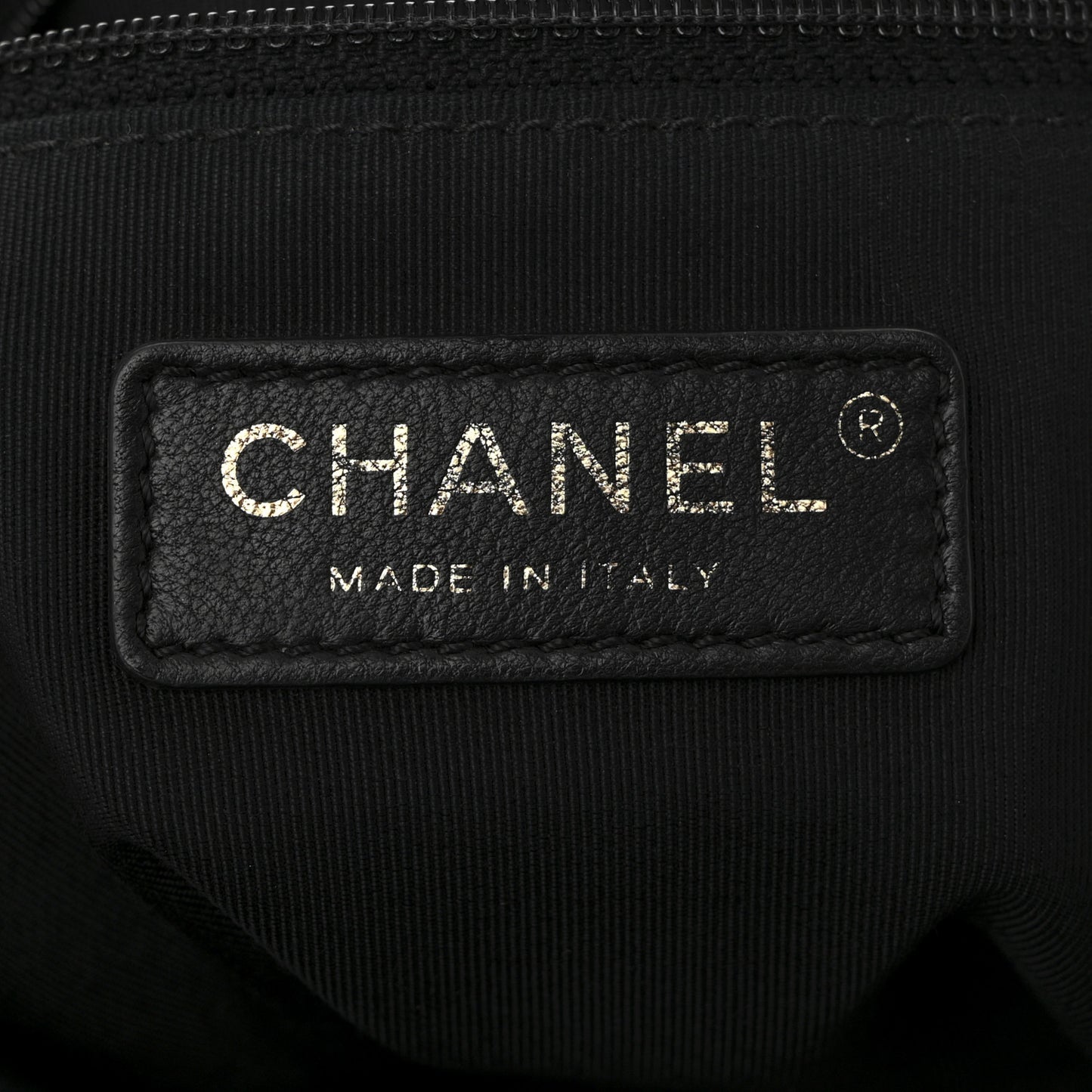 Calfskin Stitched Frame Backpack Black