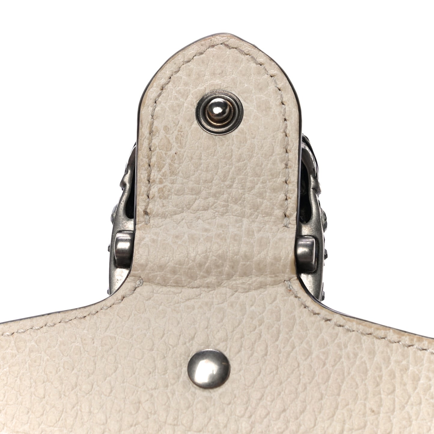 Dollar Calfskin Crystal Super Mini Dionysus Shoulder Bag Mystic White Black Diamond