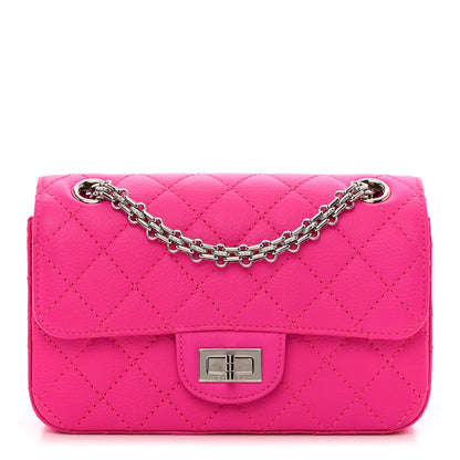 Chanel Goatskin Quilted 2.55 Reissue Mini Flap Fluorescent Pink 1 of 11