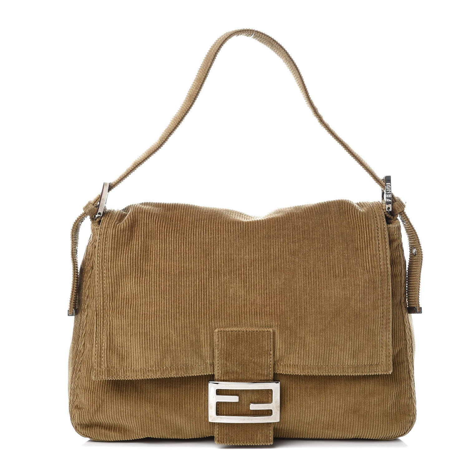 Fendi Corduroy Mama Baguette Beige 1 of 9