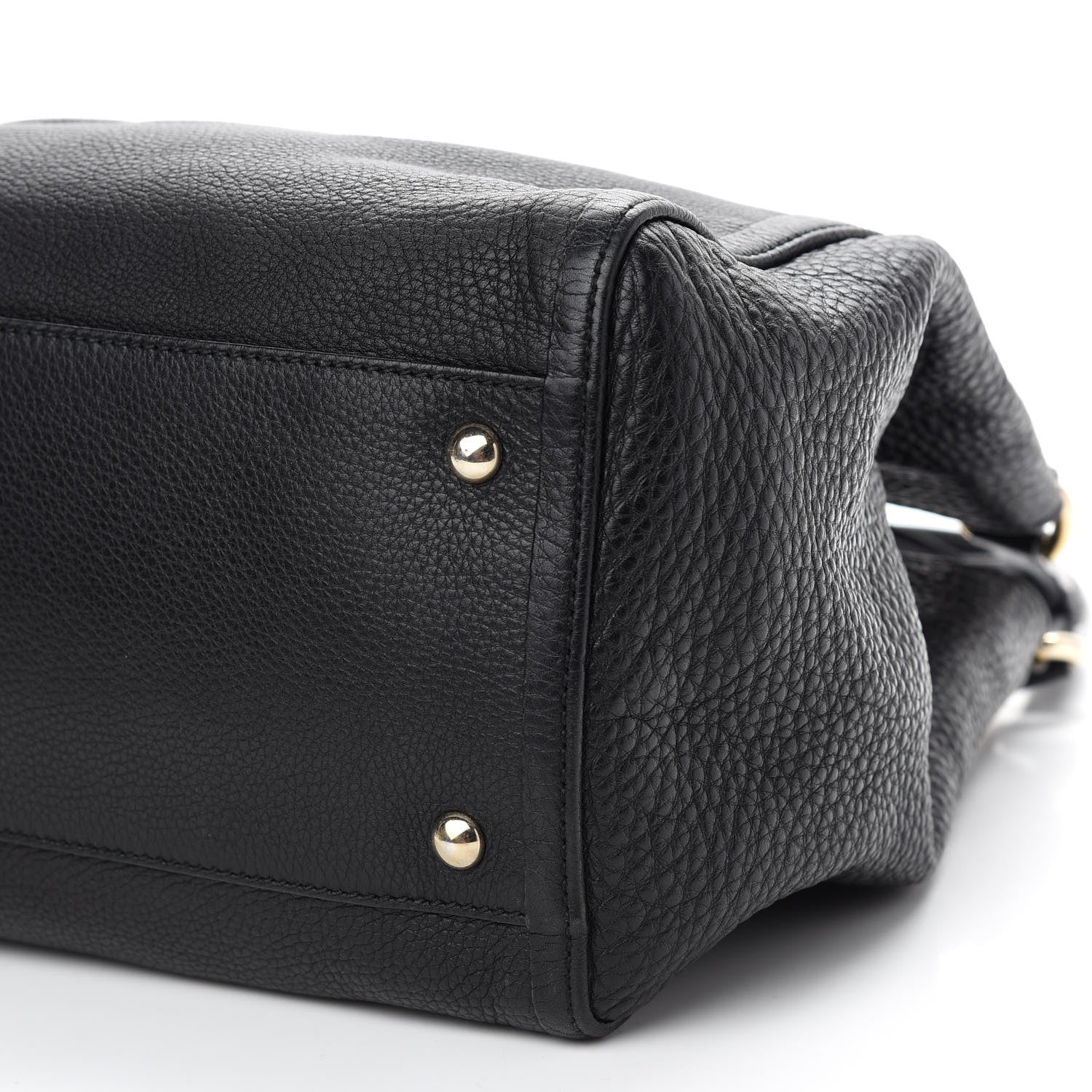 Gucci Pebbled Calfskin Medium Soho Shoulder Bag Black 10 of 10