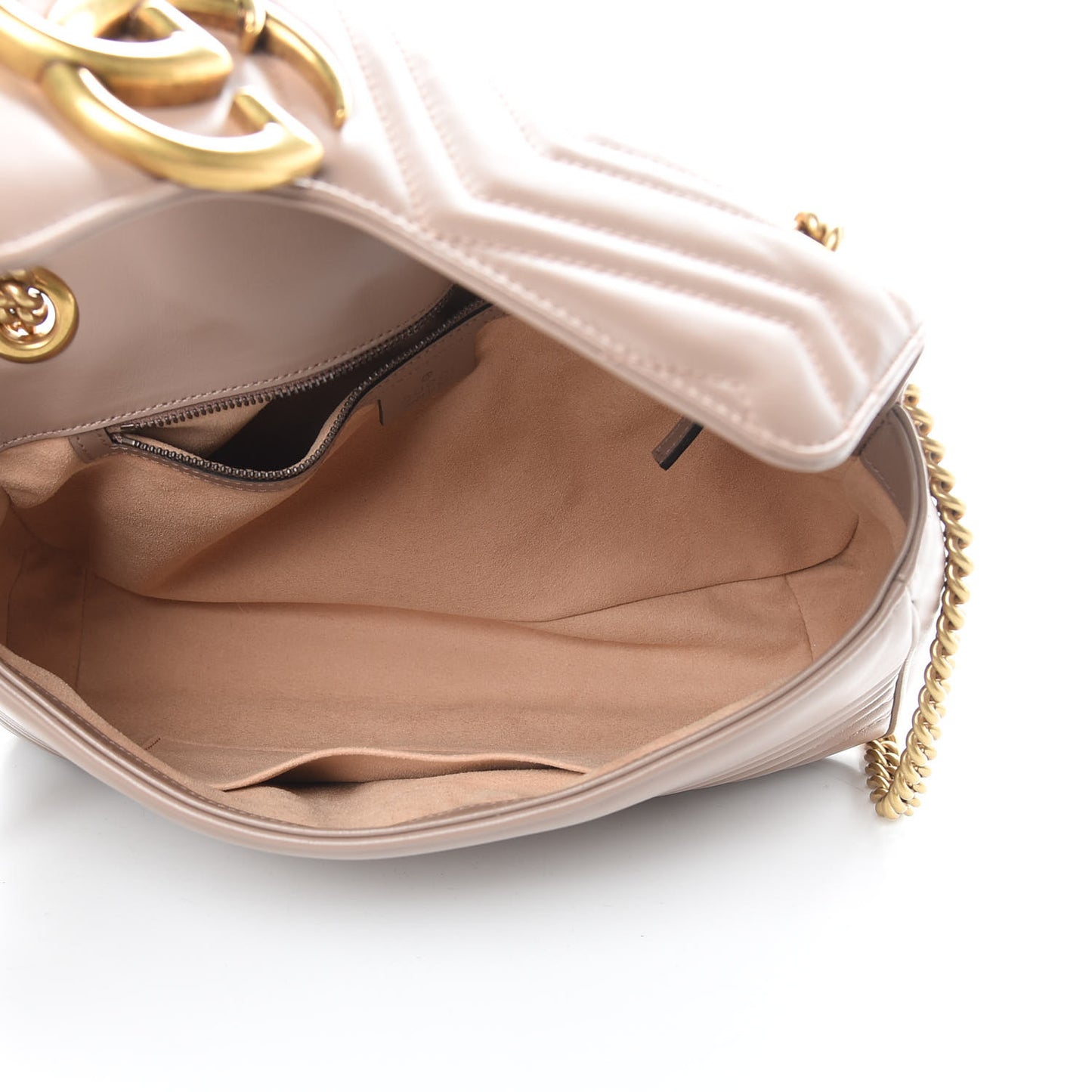 Calfskin Matelasse Medium GG Marmont Shoulder Bag Porcelain Rose