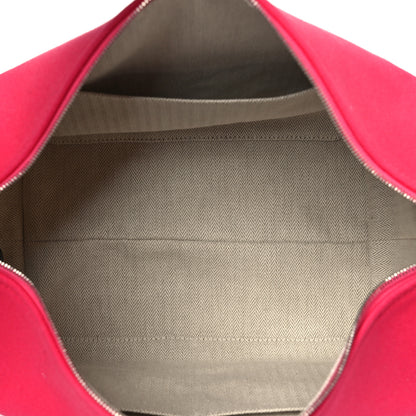 Hermes Canvas Large Bride-A-Brac Pouch Hibiscus 5 of 9