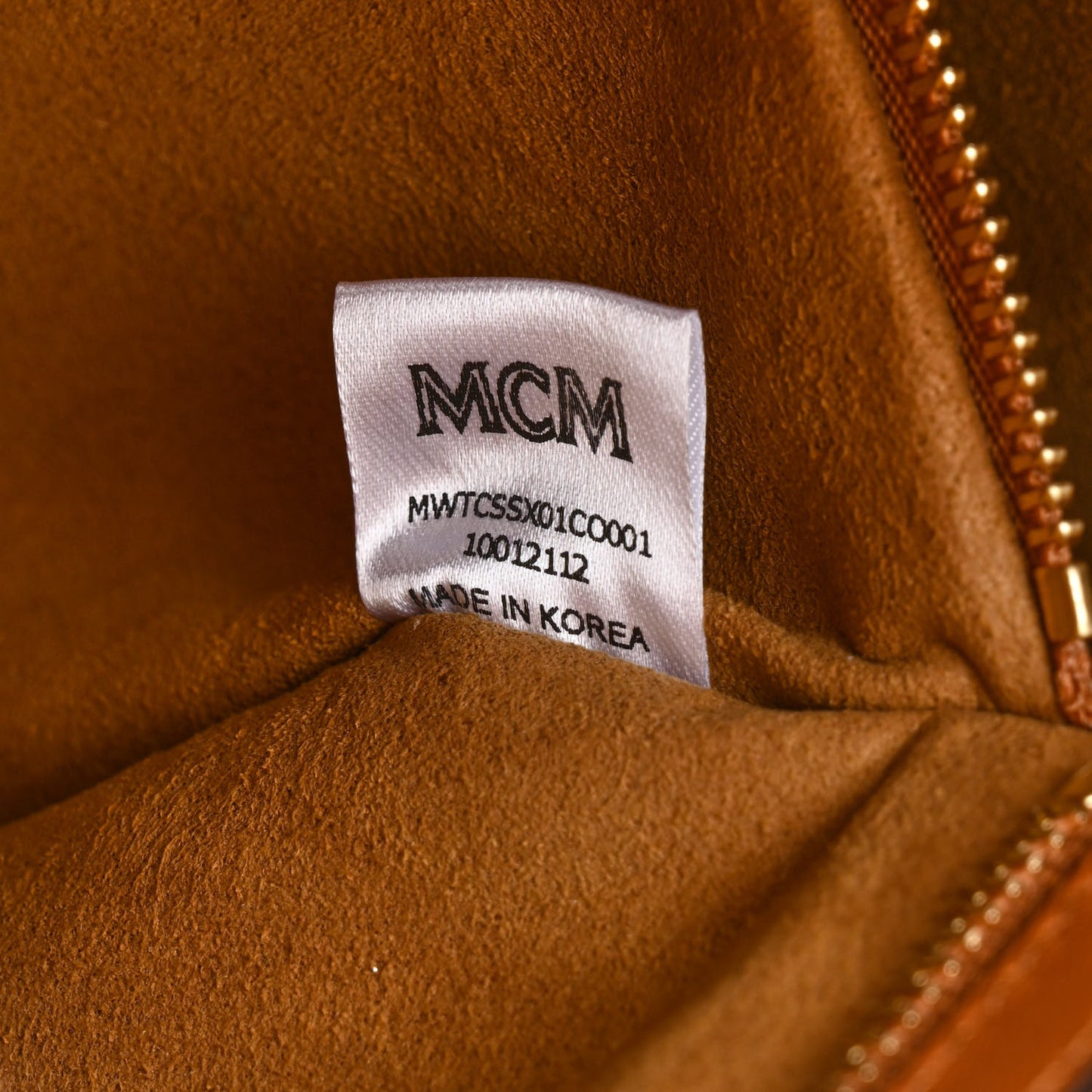 Calfskin Logo Large Tote Cognac