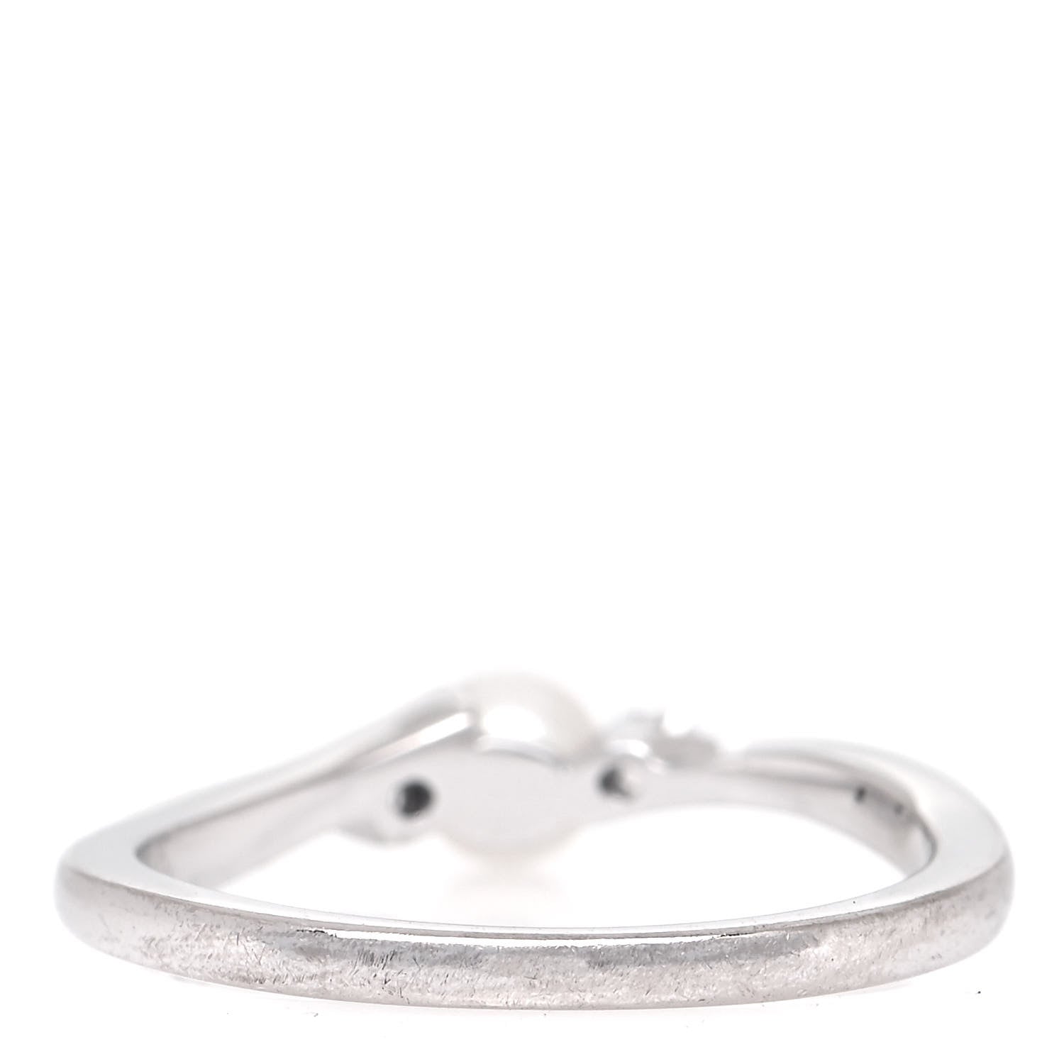 Mikimoto 18K White Gold Diamond Akoya Pearl 4mm Ring 49 5 5 of 8