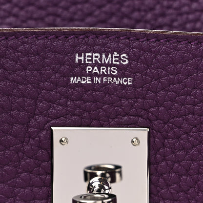 Hermes Fjord Birkin 30 Cassis 6 of 10