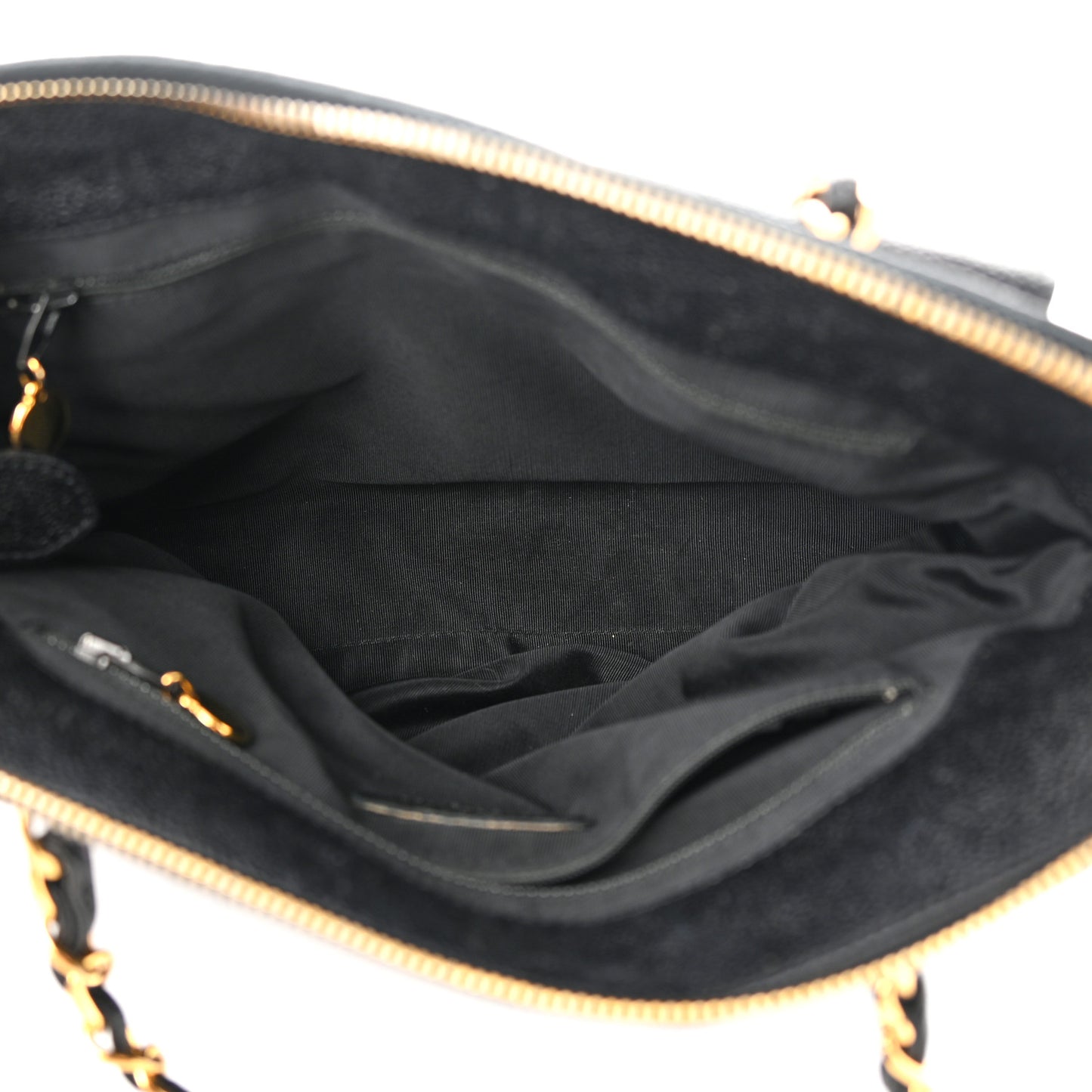 Caviar Flap Shoulder Bag Black