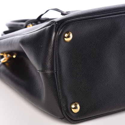 Prada Saffiano Small Galleria Double Zip Tote Black 11 of 15