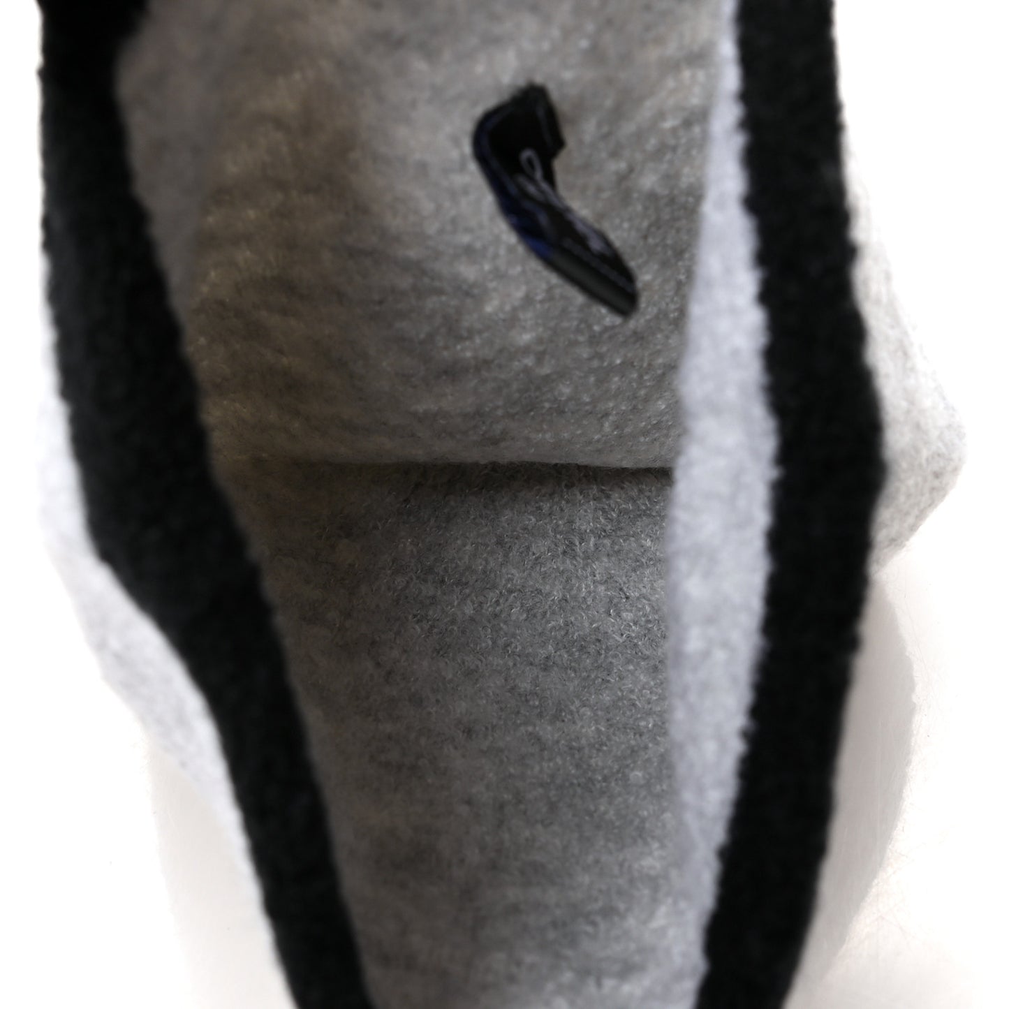 Cashmere Silk CC Beanie Hat Grey Black