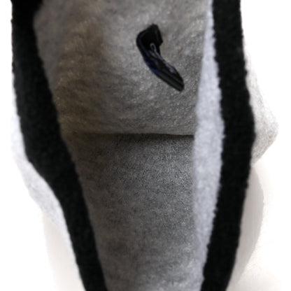 Chanel Cashmere Silk CC Beanie Hat Grey Black 4 of 5