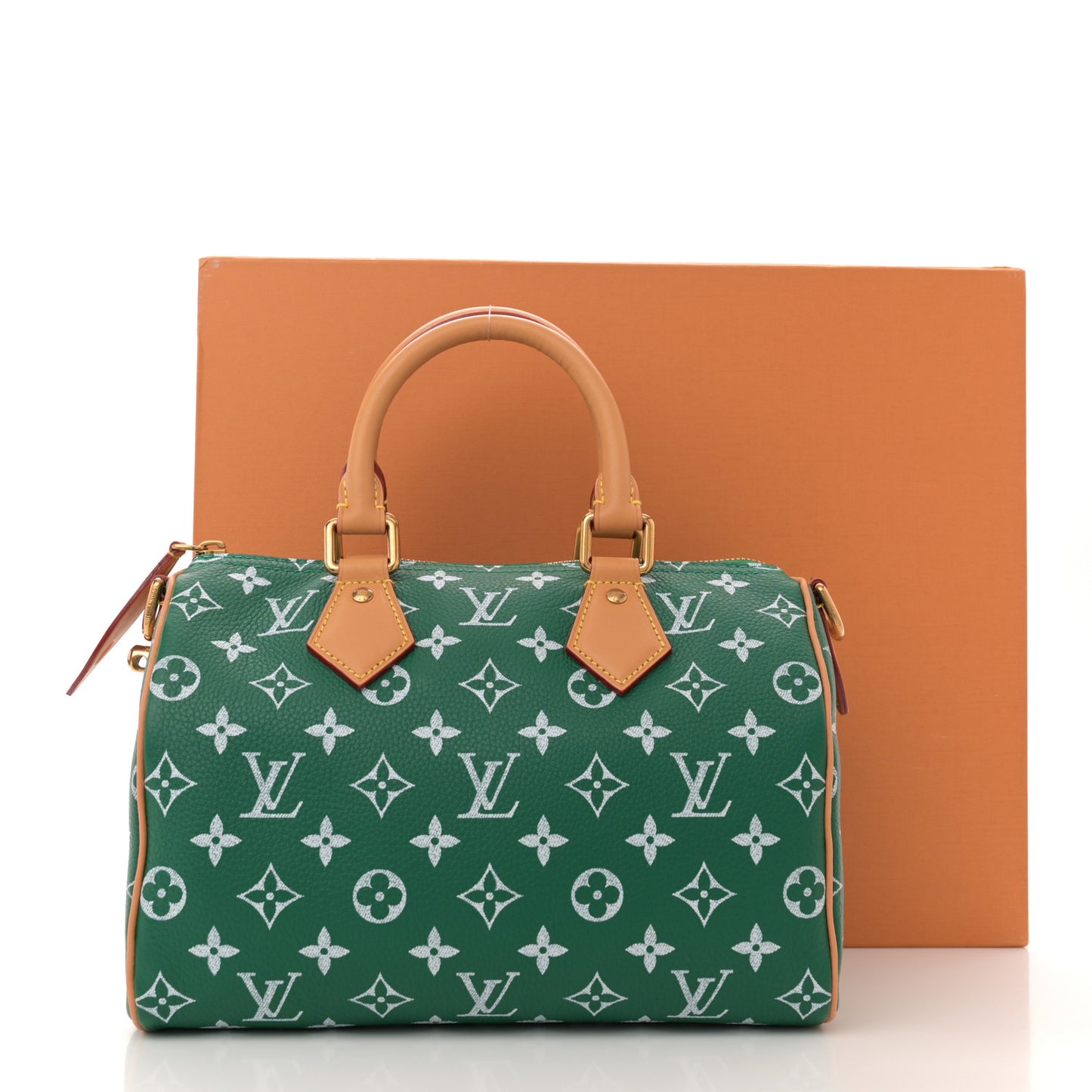 Calfskin Monogram Speedy P9 Bandouliere 25 Green