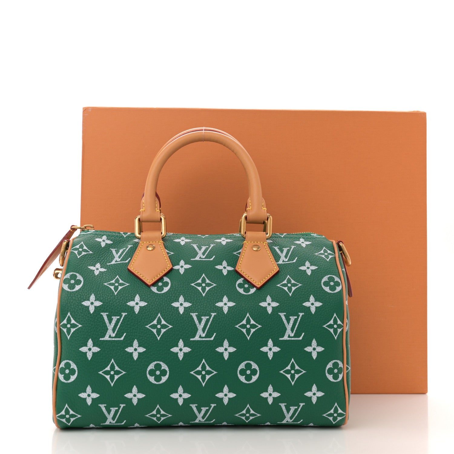 Louis Vuitton Calfskin Monogram Speedy P9 Bandouliere 25 Green 11 of 11