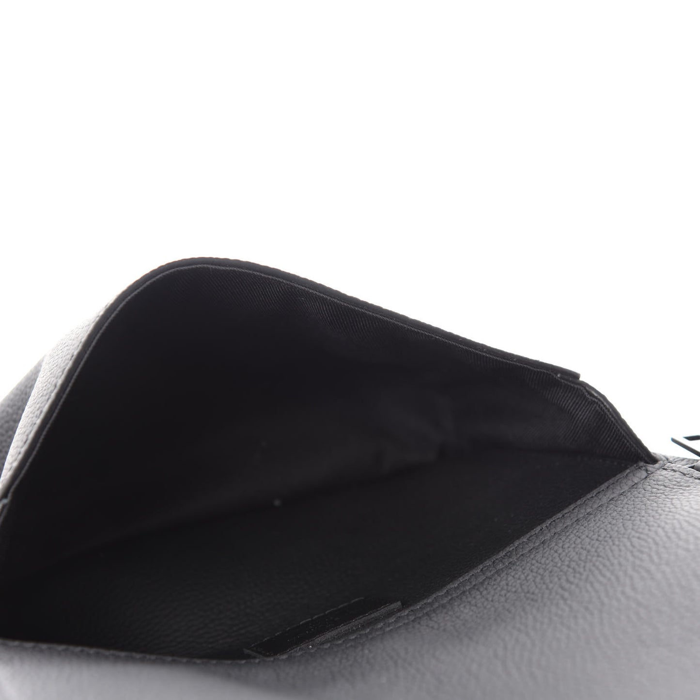 Grained Calfskin Aerogram Slingbag Black