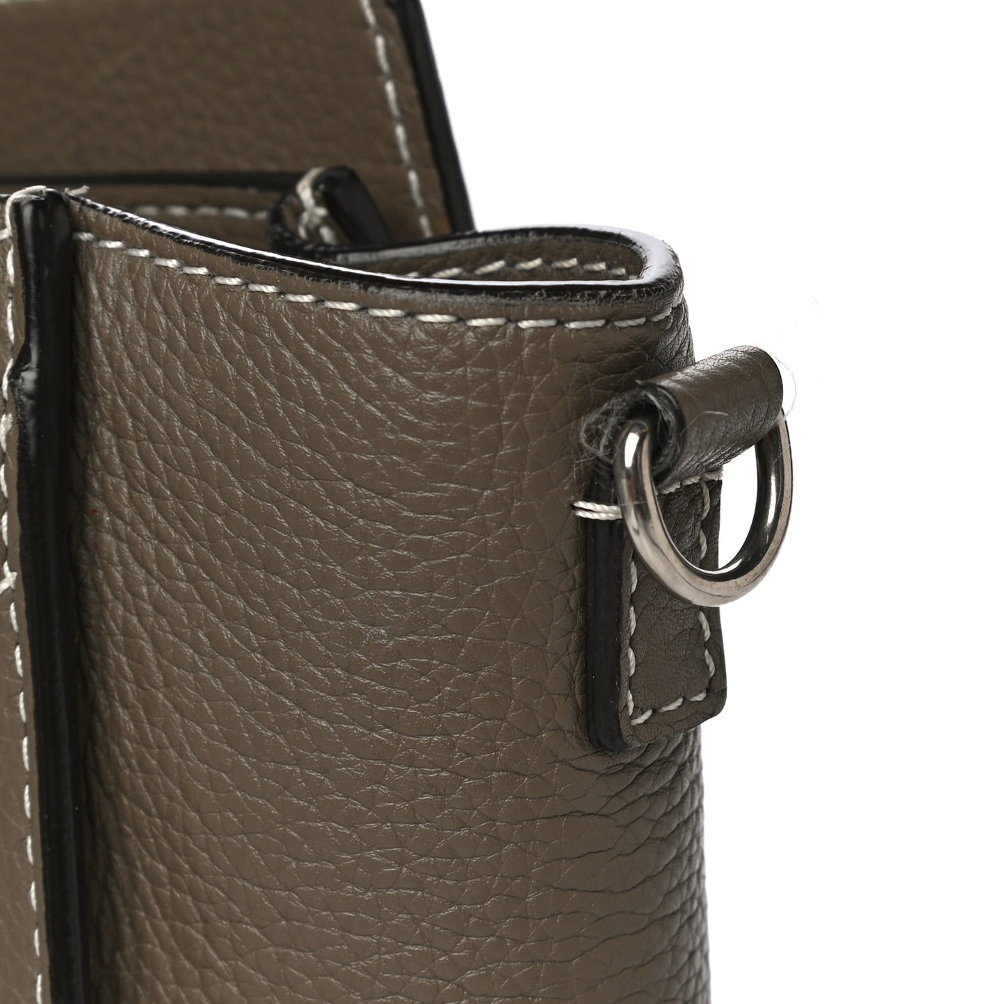 Drummed Calfskin Nano Luggage Souris