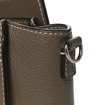 Celine Drummed Calfskin Nano Luggage Souris 13 of 15