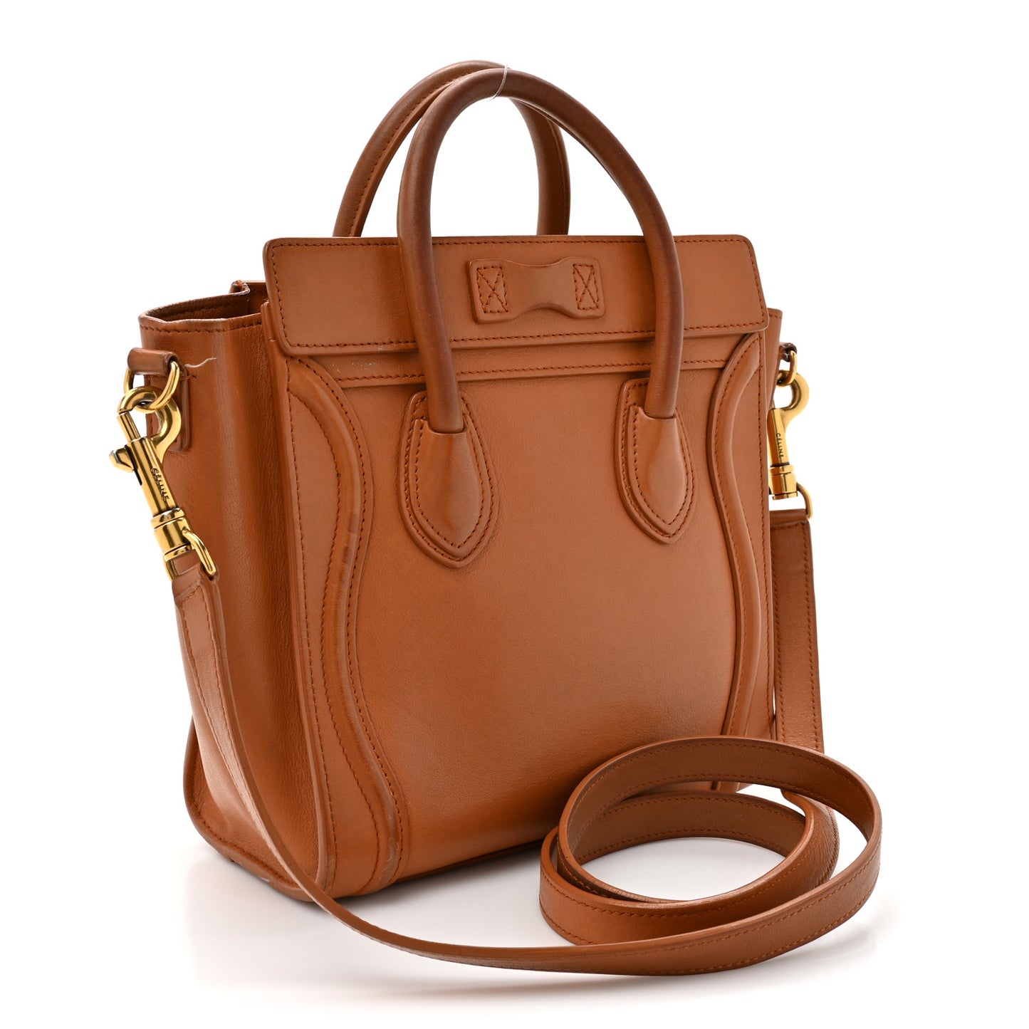 Smooth Calfskin Nano Luggage Light Copper