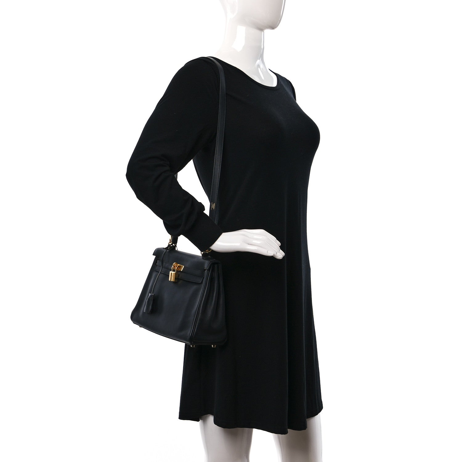 Hermes Swift Kelly Retourne 25 Black 3 of 15