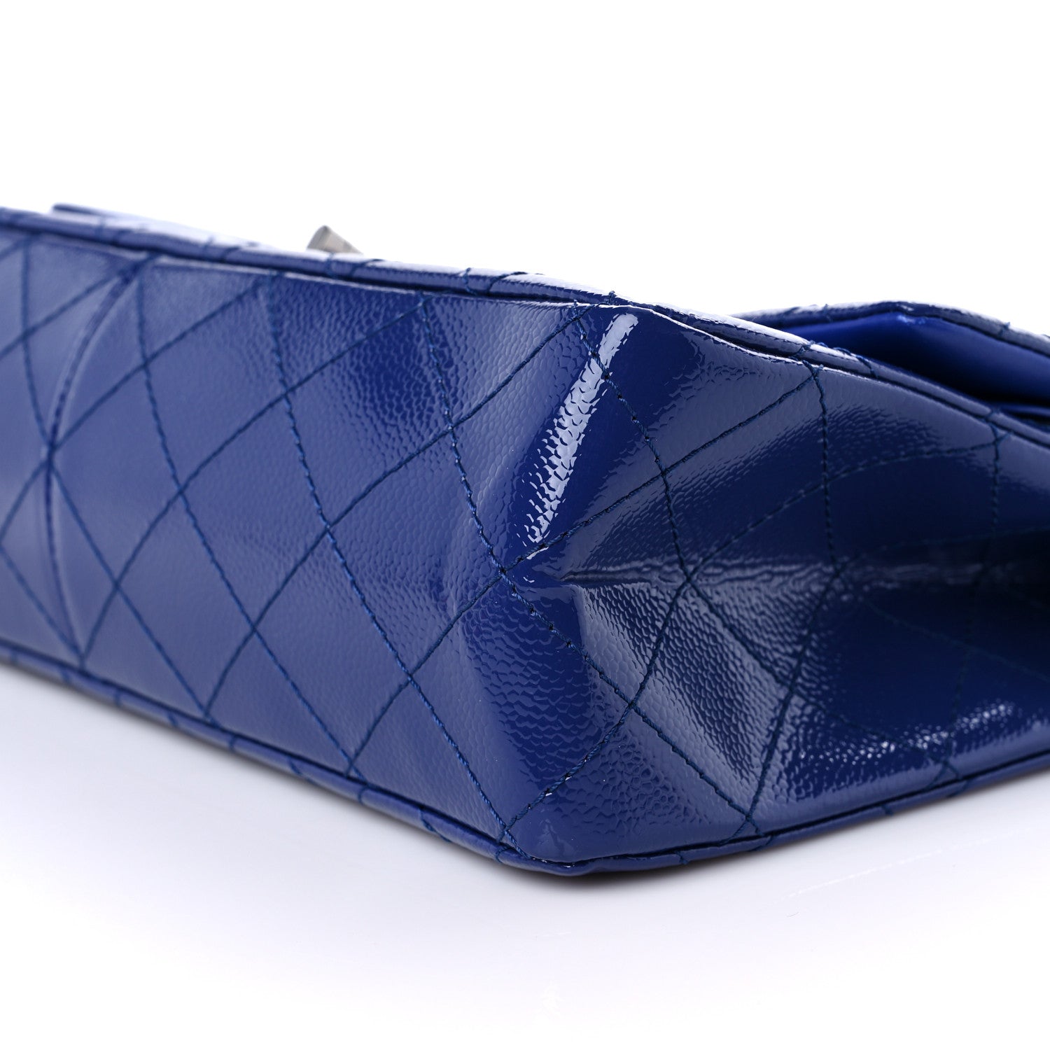 Chanel Patent Caviar Quilted 2.55 Reissue 227 Flap Royal Blue 9 of 12