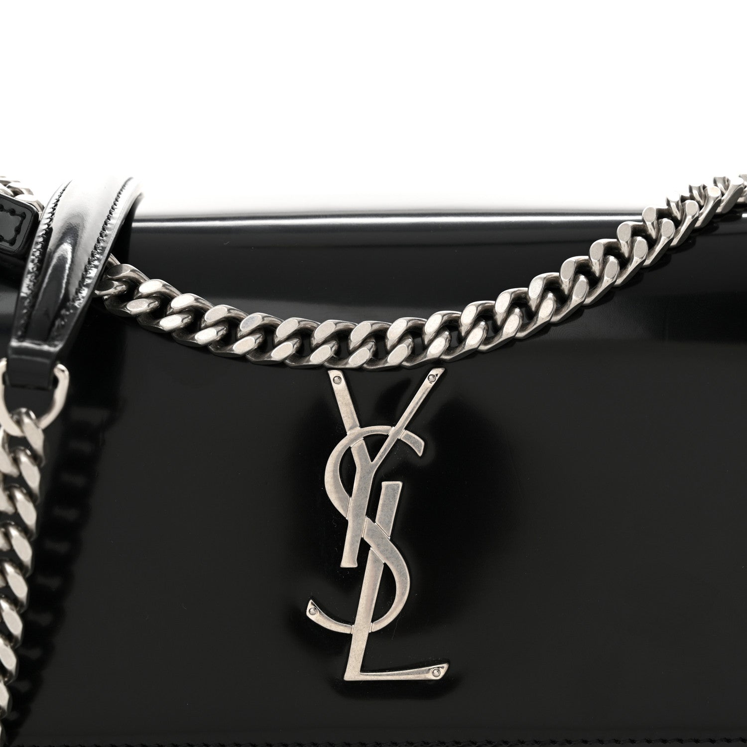Saint Laurent Patent Medium Monogram Sunset Black 8 of 14