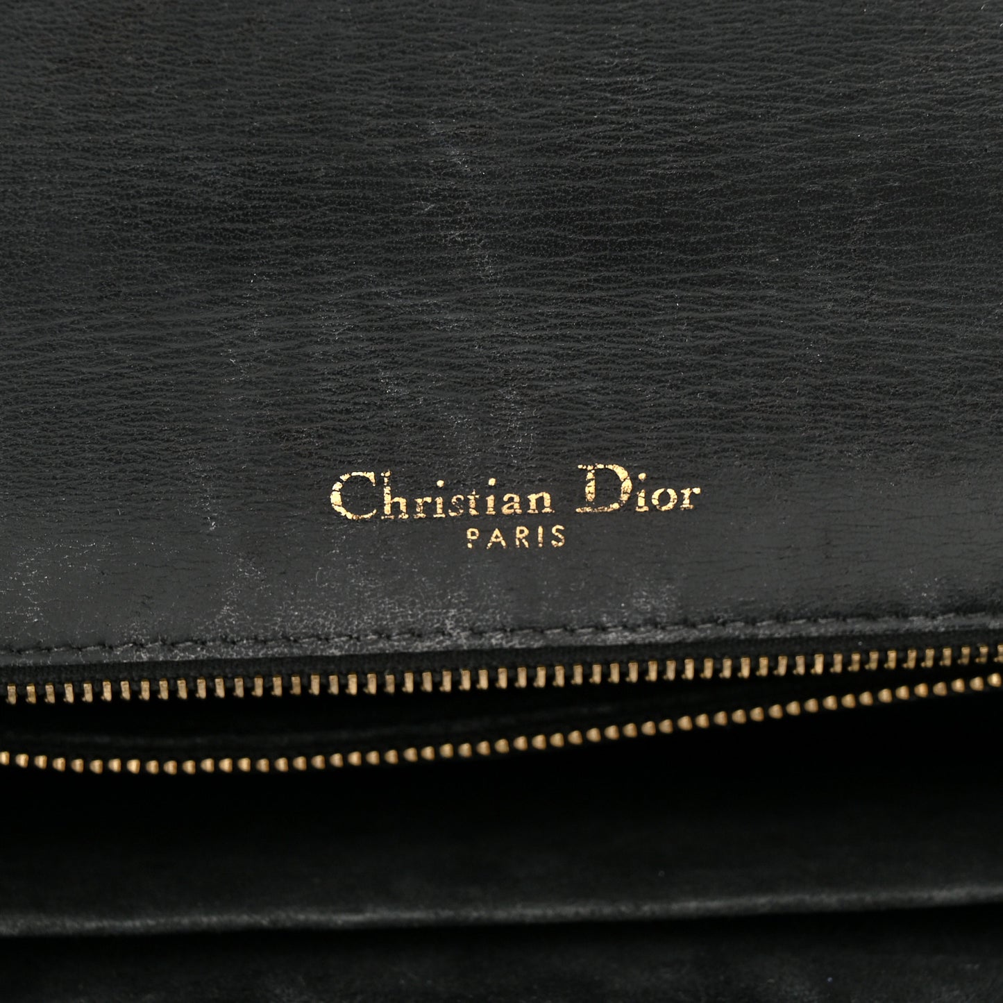 Lambskin Studded Medium Diorama Flap Bag Black