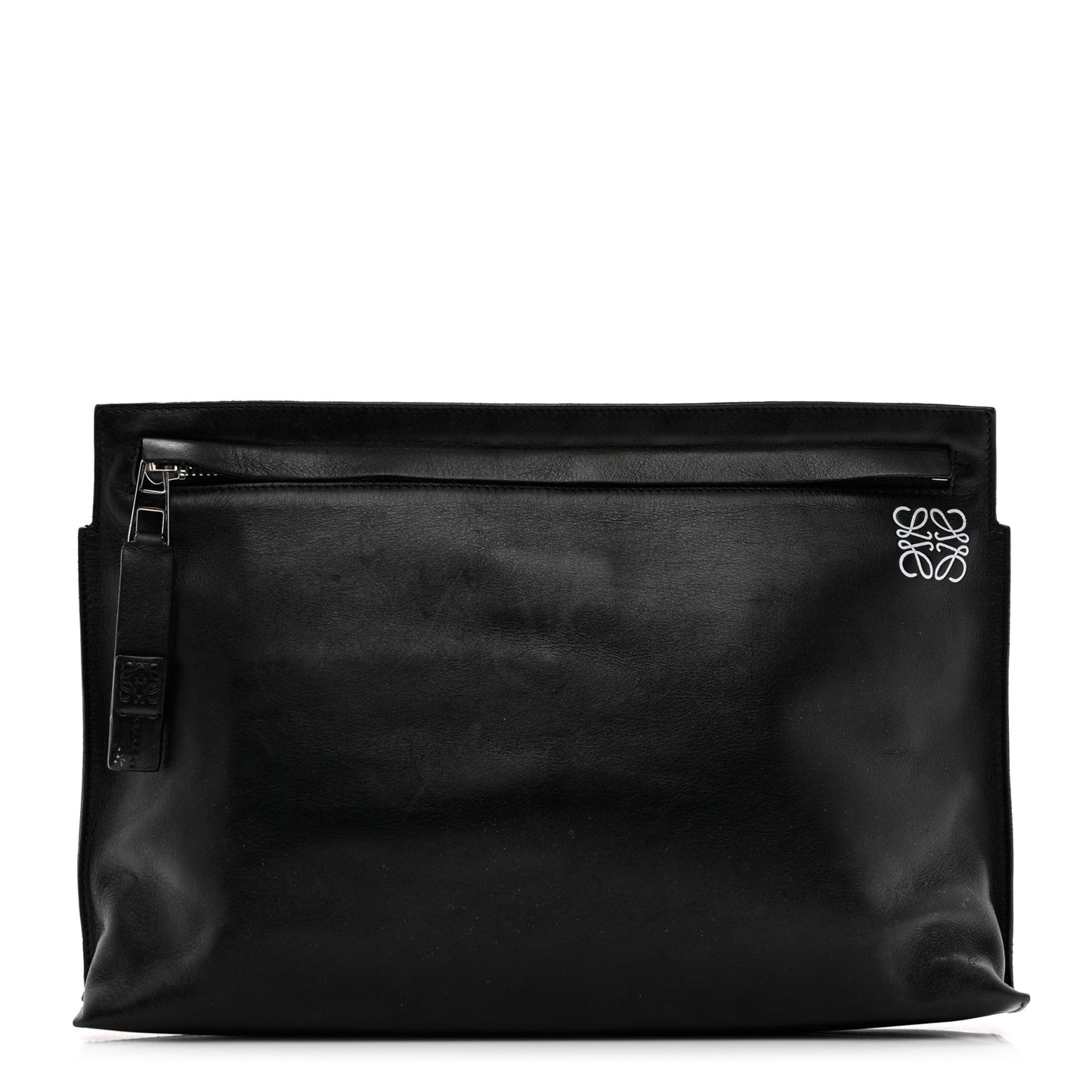 Calfskin T Pouch Black