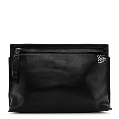 Loewe Calfskin T Pouch Black 1 of 7