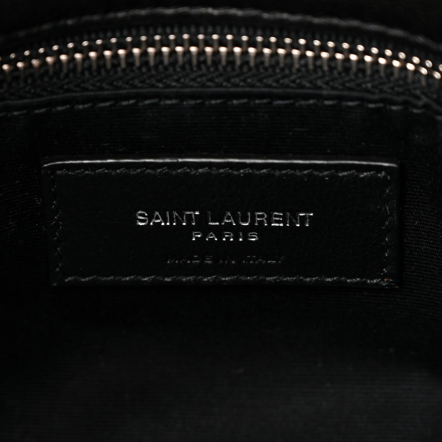 Saint Laurent Lambskin Quilted Small Loulou Puffer Monogram Chain Satchel Black 6 of 11