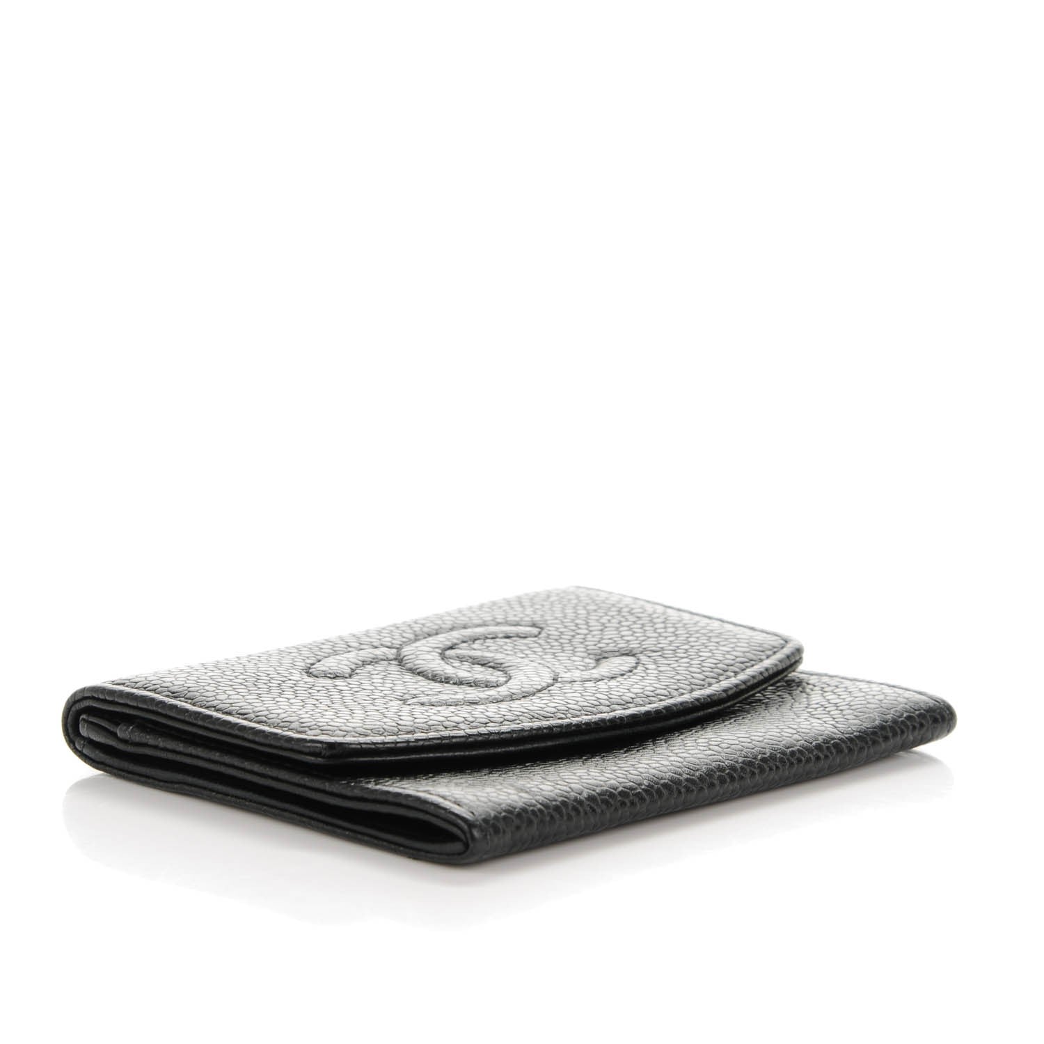 Chanel Caviar Timeless CC Card Holder Wallet Black 4 of 8
