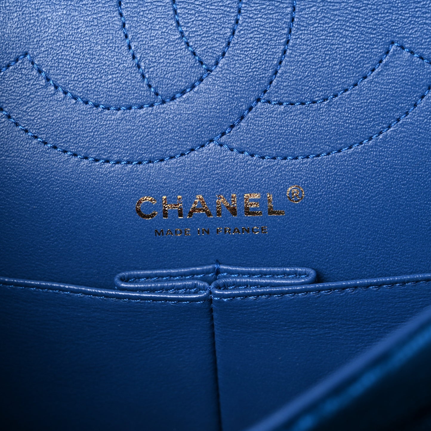 Velvet Quilted 2.55 Reissue 225 Flap Blue