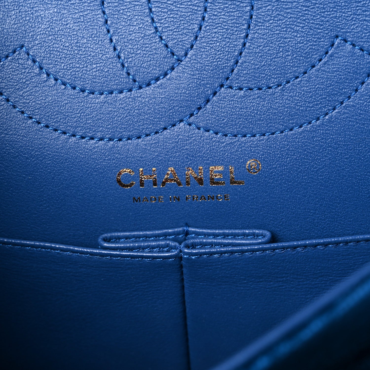 Chanel Velvet Quilted 2.55 Reissue 225 Flap Blue 6 of 10