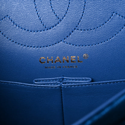 Chanel Velvet Quilted 2.55 Reissue 225 Flap Blue 6 of 10