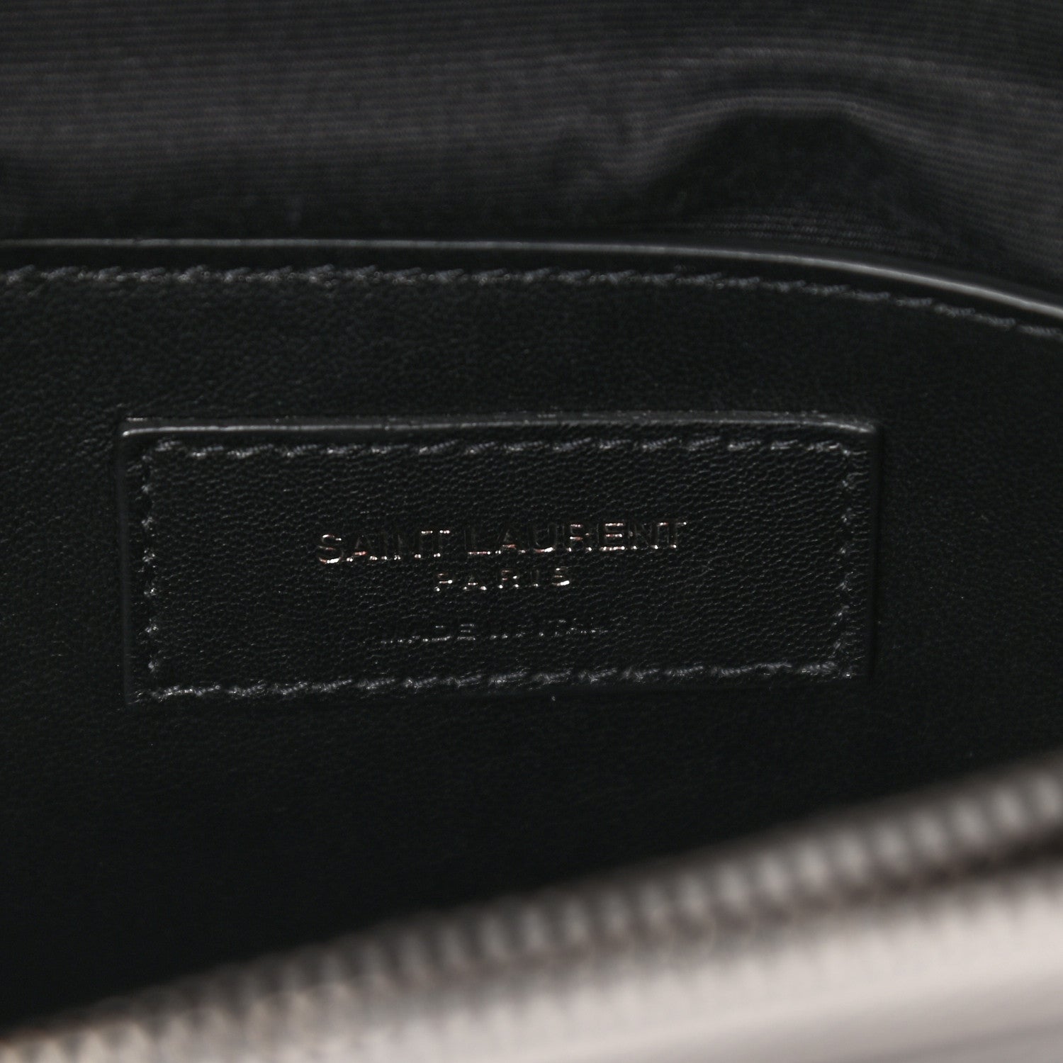 Saint Laurent Sheepskin Matelasse Chevron Monogram Large College Satchel Light Grey 6 of 11