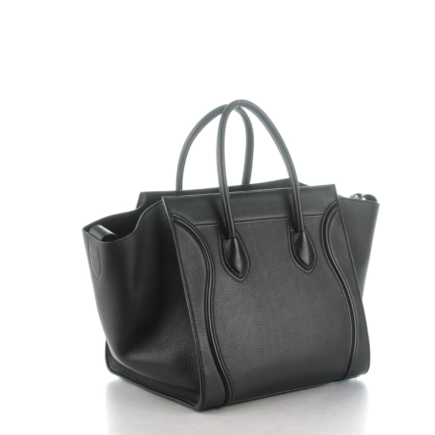 Supple Calfskin Medium Phantom Luggage Black