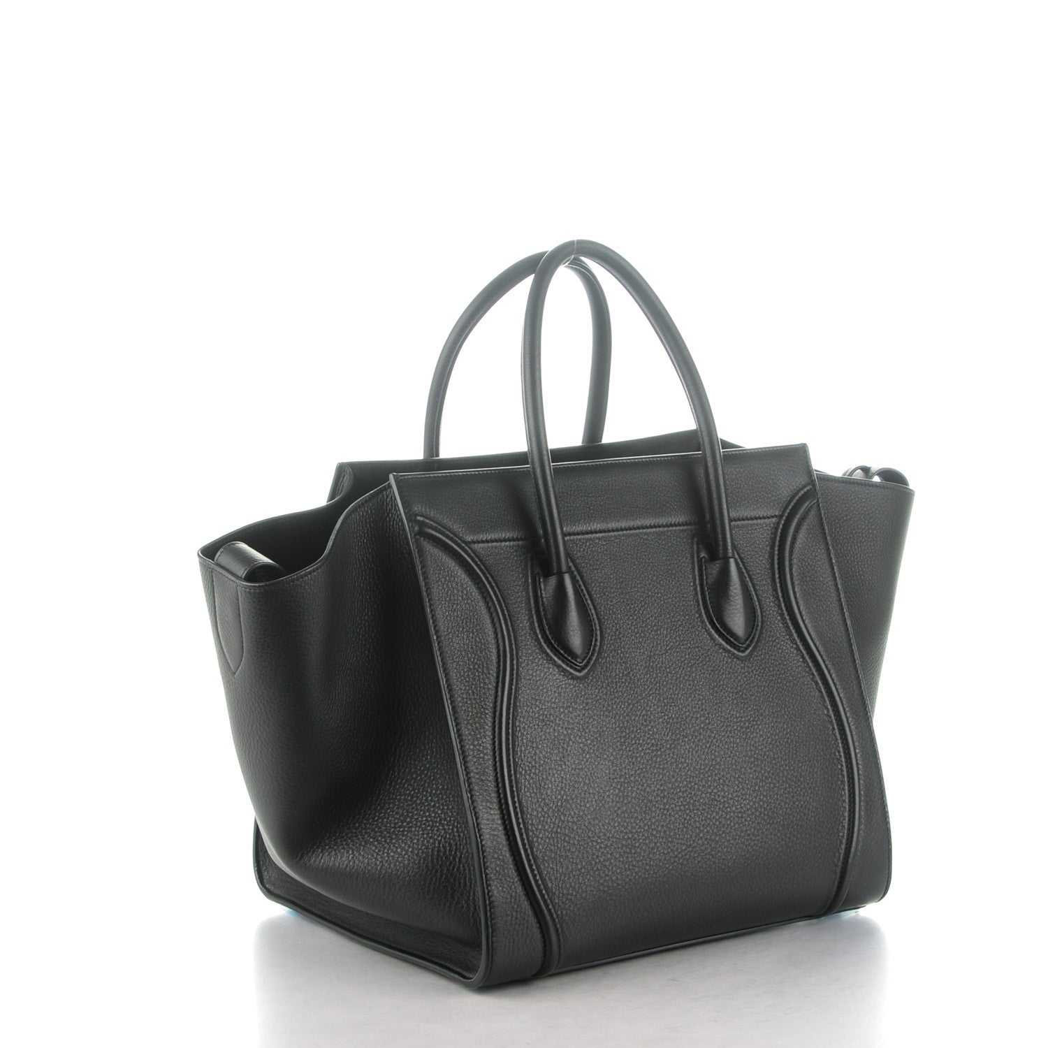 Celine Supple Calfskin Medium Phantom Luggage Black 3 of 9