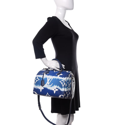 Louis Vuitton Monogram Escale Speedy Bandouliere 30 Blue 3 of 12