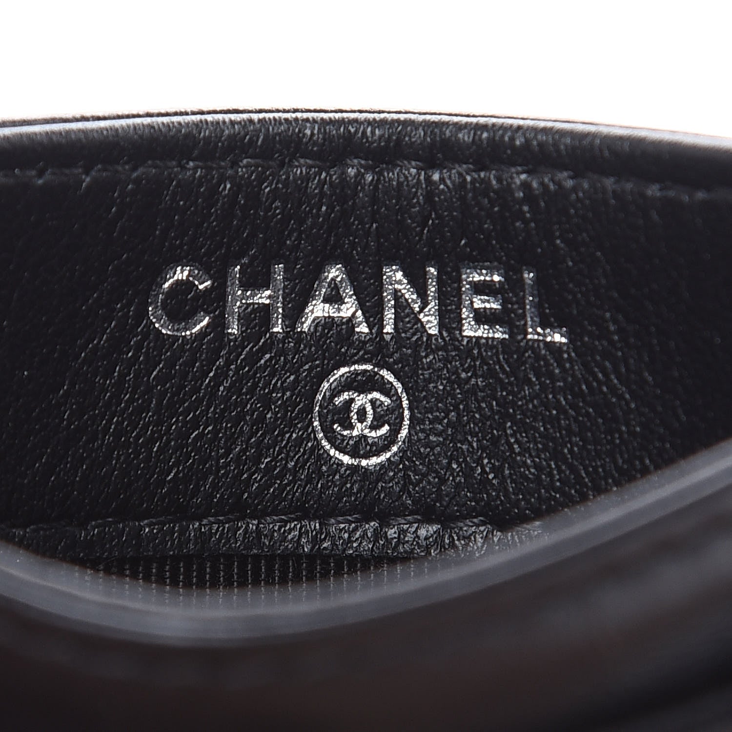 Chanel Aged Calfskin Smooth Calfskin Quilted Gabrielle Card Holder So Black 6 of 8