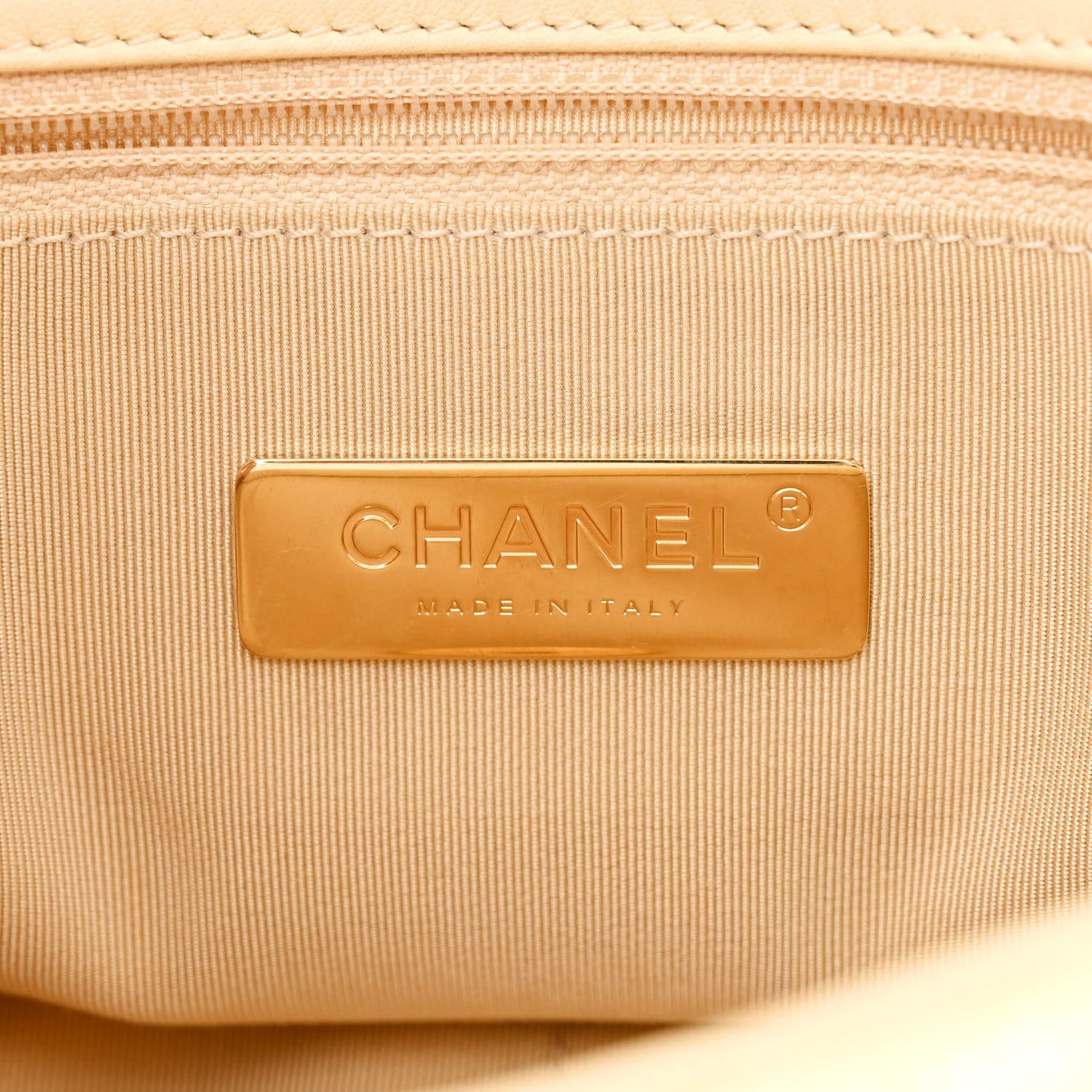 Sequin Quilted Medium Chanel 19 Flap Light Yellow