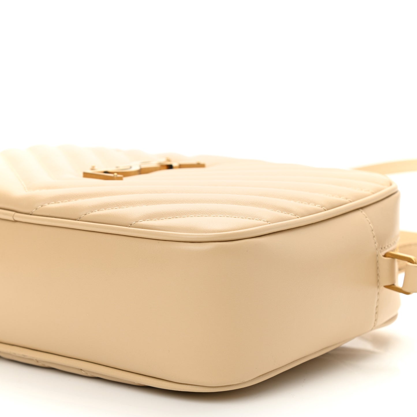 Calfskin Matelasse Monogram Lou Camera Bag Ivoire Naturel