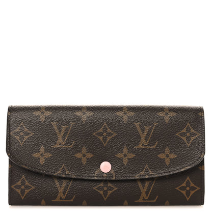 Louis Vuitton Monogram Emilie Wallet Rose Ballerine 1 of 6
