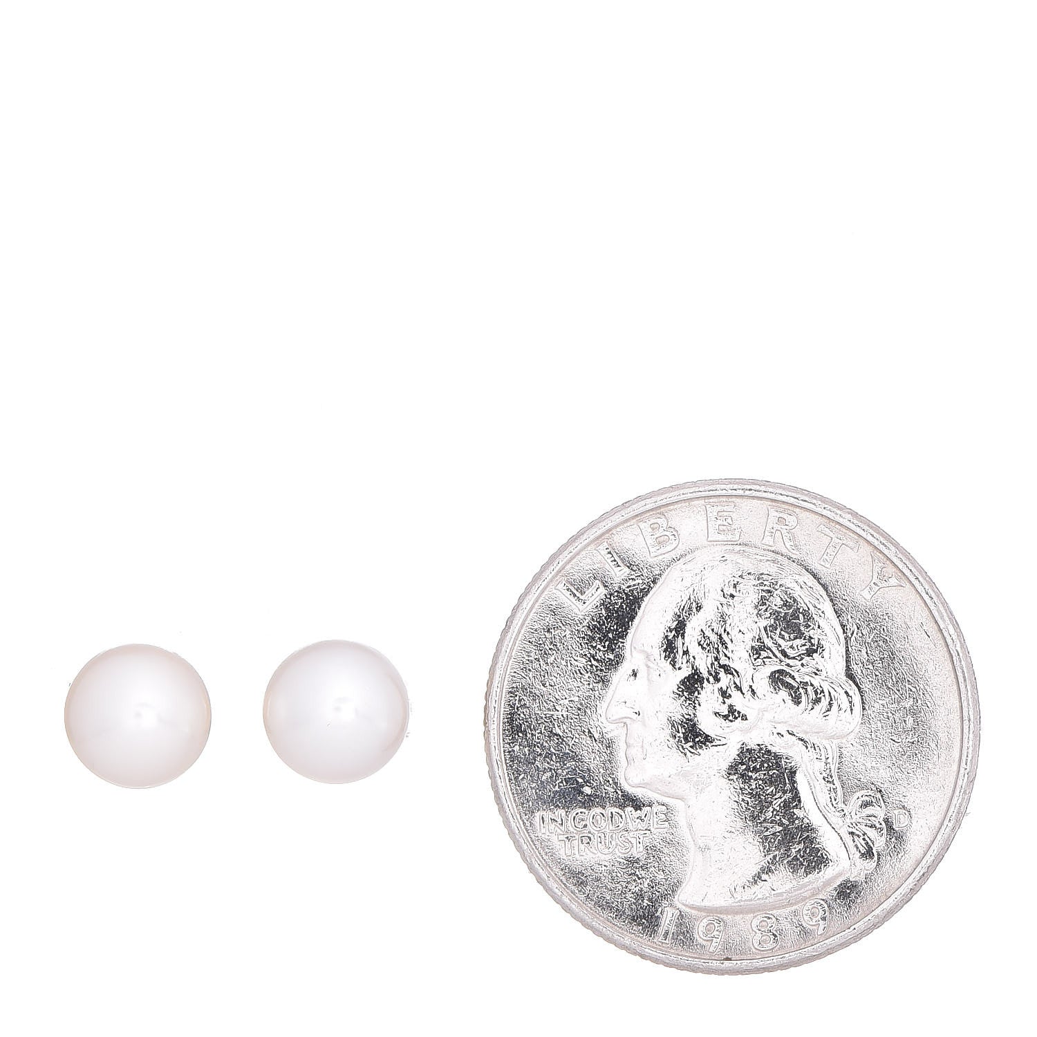 Mikimoto 18K Yellow Gold Akoya Pearl 7mm Stud Earrings 2 of 5