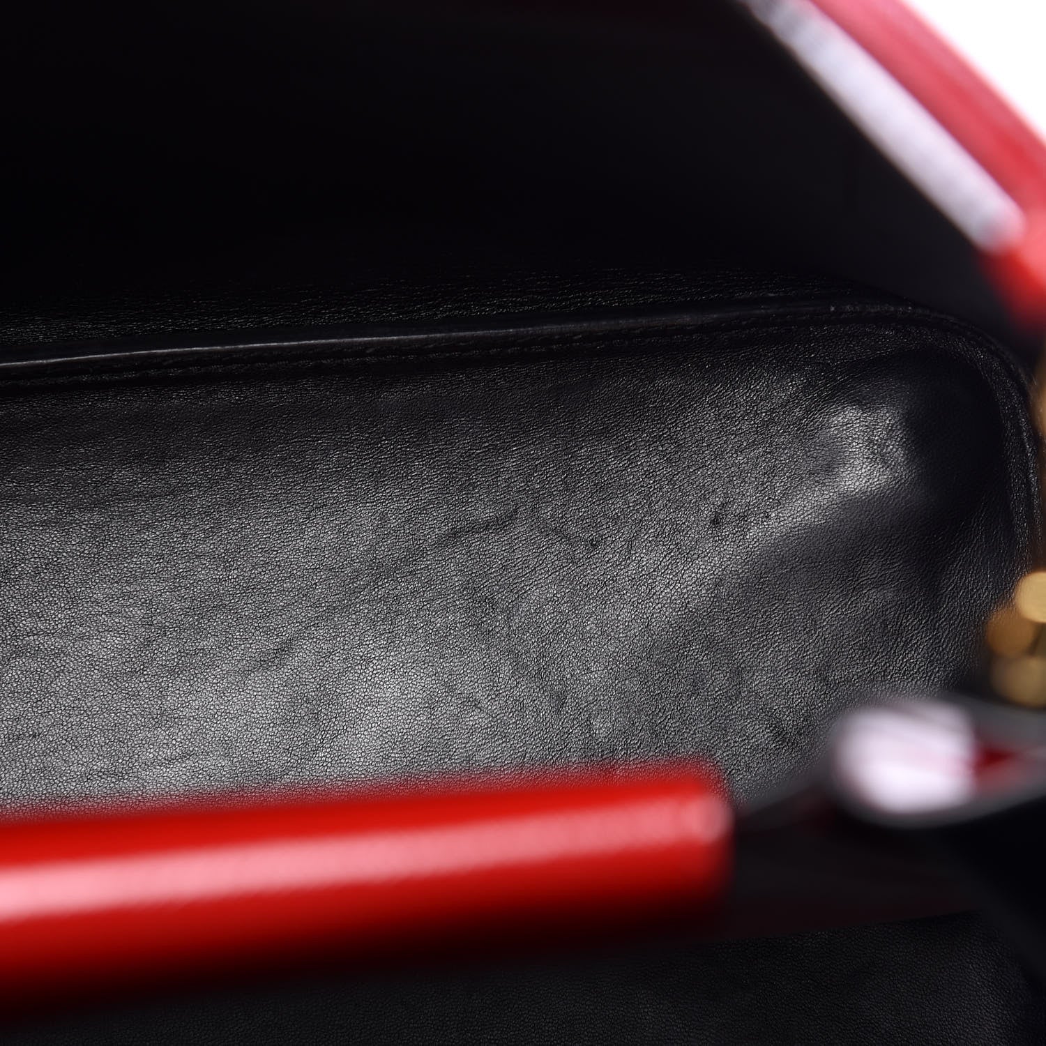 Prada Saffiano Vernice Medium Double Bag Rosso 19 of 23
