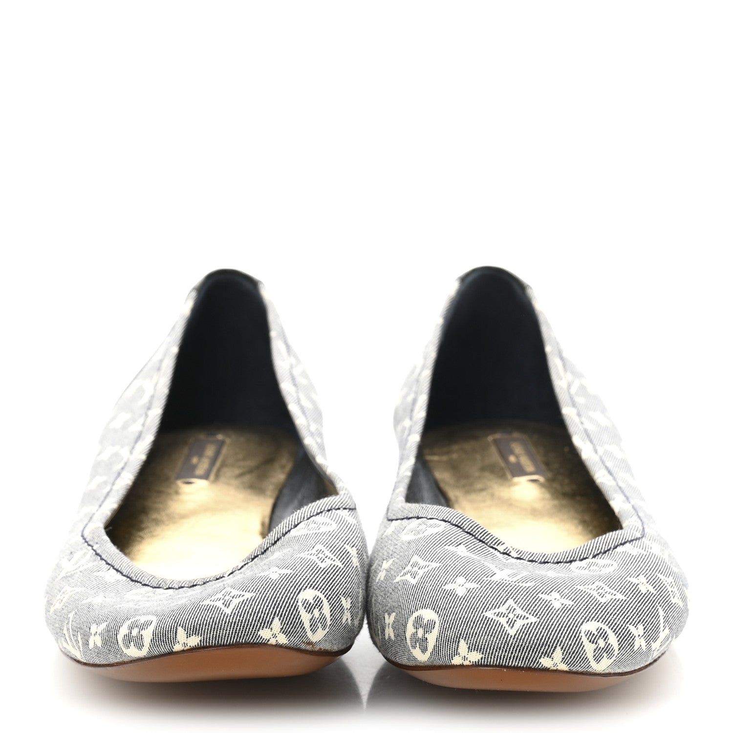 Louis Vuitton Canvas Patent Monogram Ballerina Flats 39.5 Grey 3 of 10