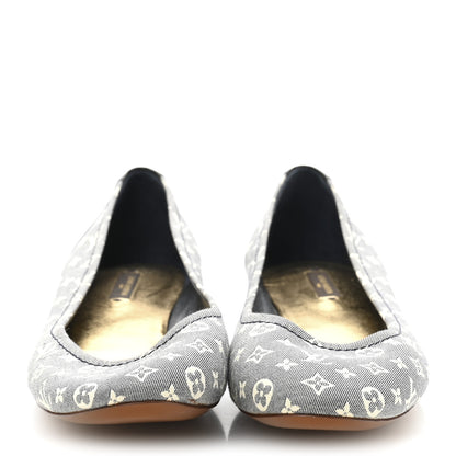 Louis Vuitton Canvas Patent Monogram Ballerina Flats 39.5 Grey 3 of 10